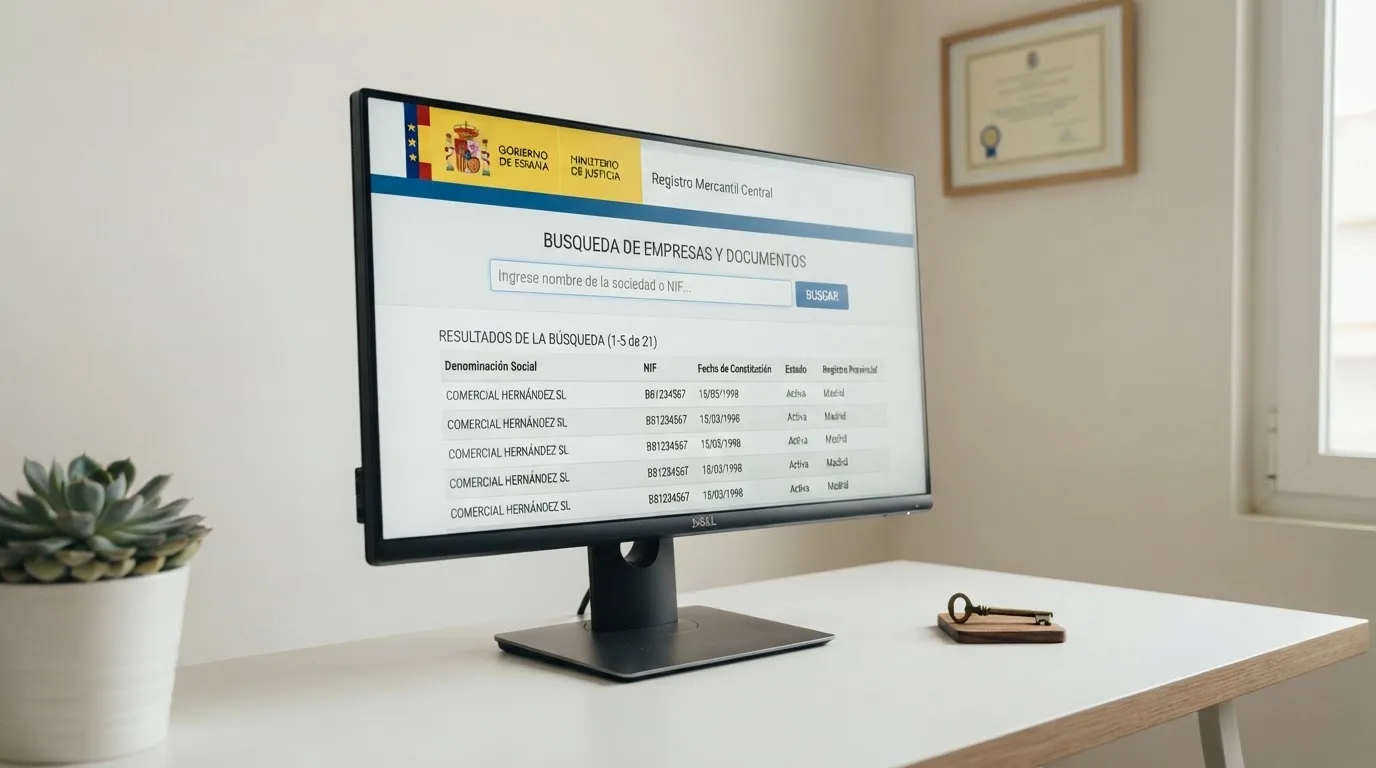 Pantalla de ordenador mostrando el registro oficial de la DGOJ en ordenacionjuego.es con el campo de búsqueda visible y el escudo institucional