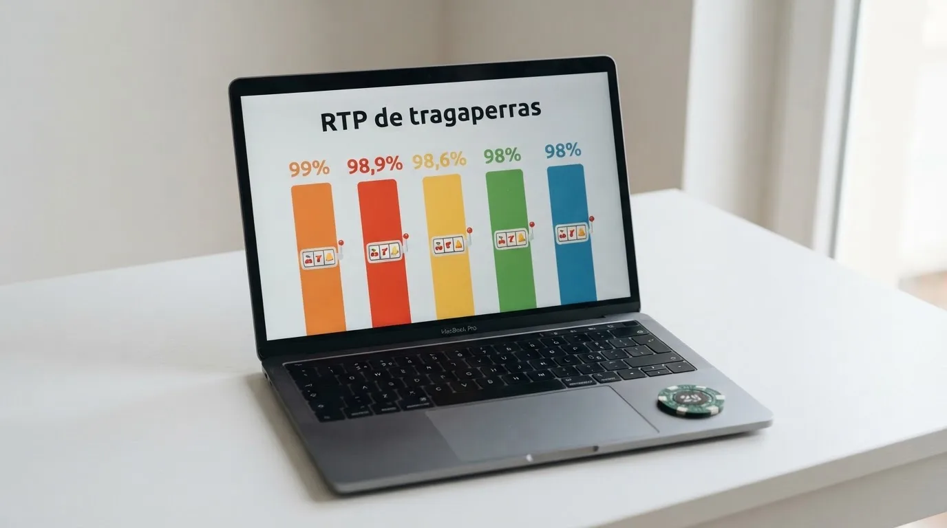 Comparativa visual de tragaperras con RTP superior al 98% disponibles en casinos con licencia DGOJ en España